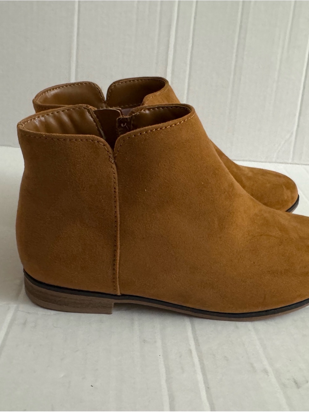 Cat & Jack Tan Suede Ankle Booties